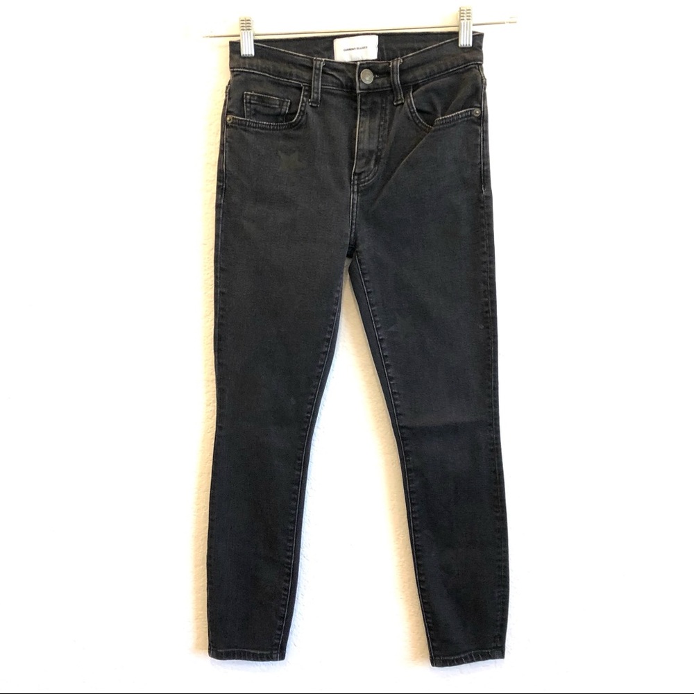 Current Elliott High Waisted The Stilleto Star Print Jeans Size 25 Black - Picture 2 of 9